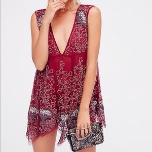 Free People Beaded Slip Dress